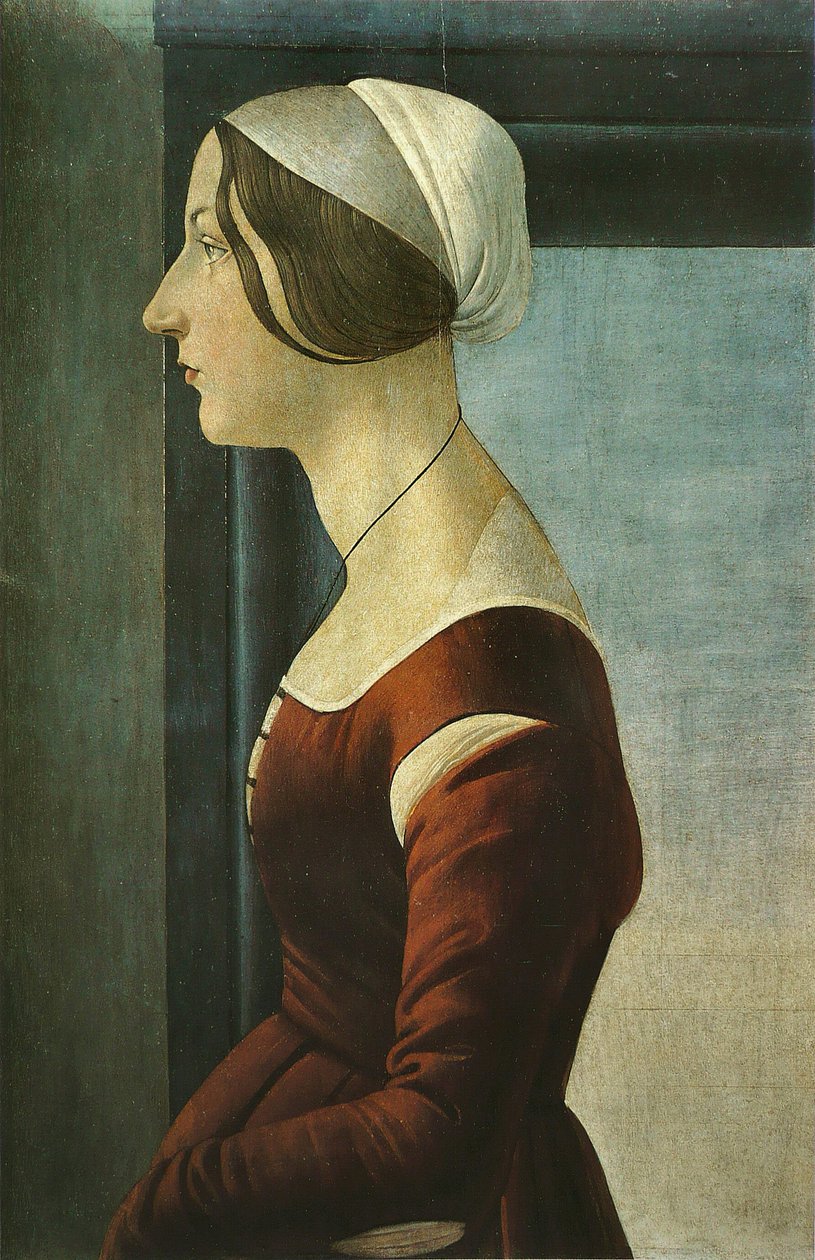 kadın portresi by Sandro Botticelli