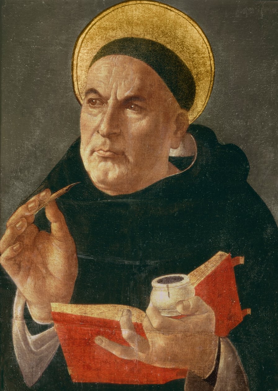 Aziz Thomas Aquinas by Sandro Botticelli
