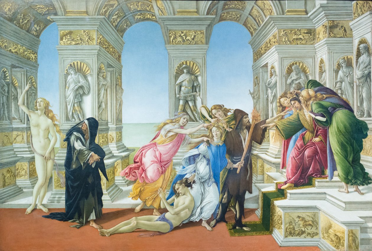 Apelles iftirası by Sandro Botticelli