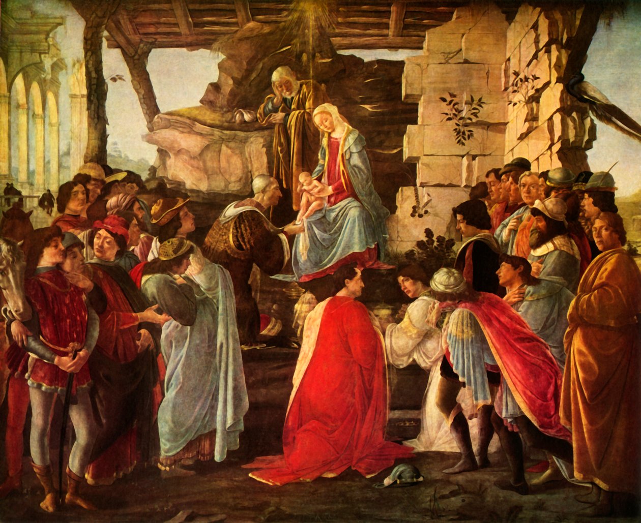 Magi'nin hayranlığı, 1476, 1937. by Sandro Botticelli