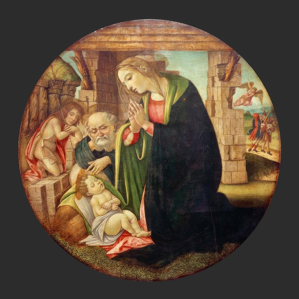 Çocuğun John ile hayranlığı by Sandro Botticelli