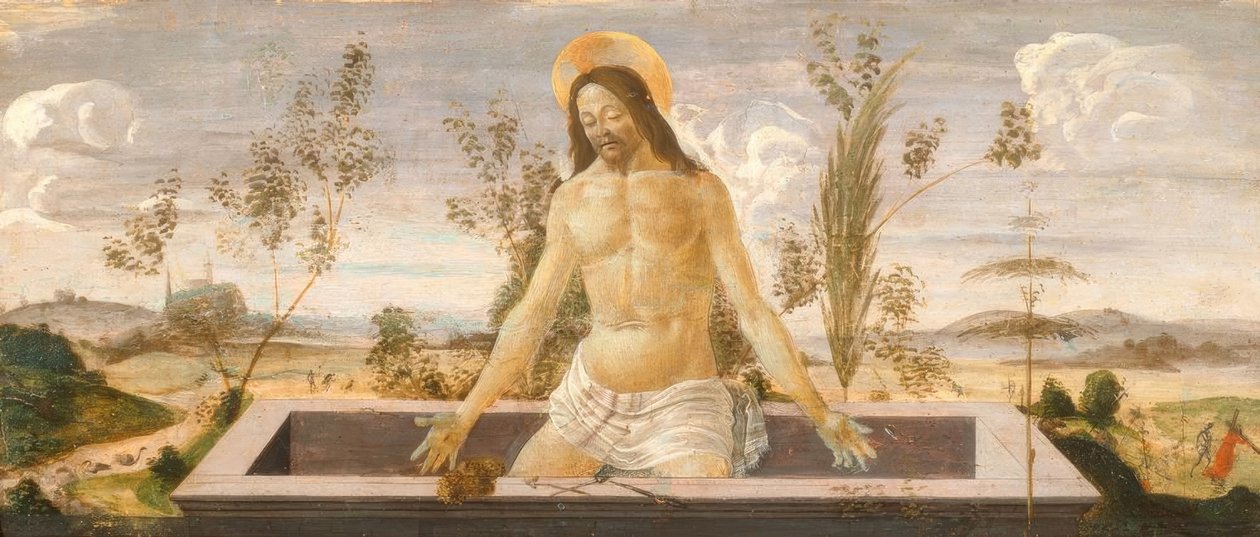 mezardaki İsa by Sandro Botticelli
