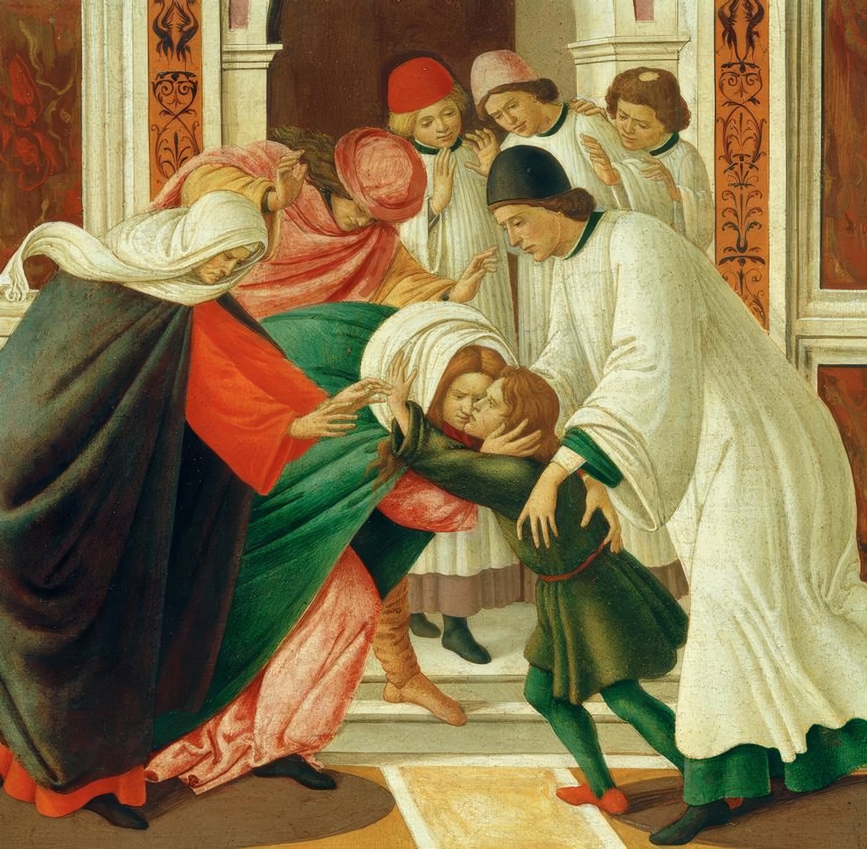 Canlı ve. Mucizeler d. NS. Zenobius (ölüleri diriltmek) by Sandro Botticelli