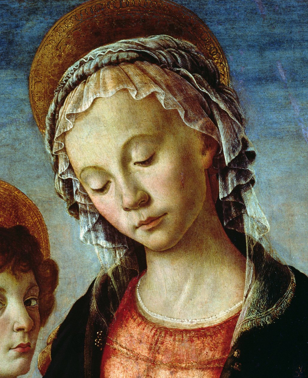 44356 Madonna ve Çocuk detayı by Sandro Botticelli