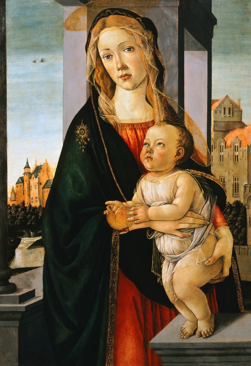 Bakire ve Çocuk, c. 1480. by Sandro Botticelli