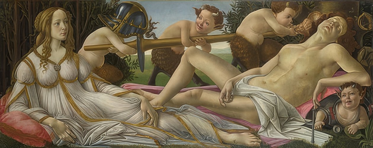 Venüs ve Mars. 1485 civarında by Sandro Botticelli