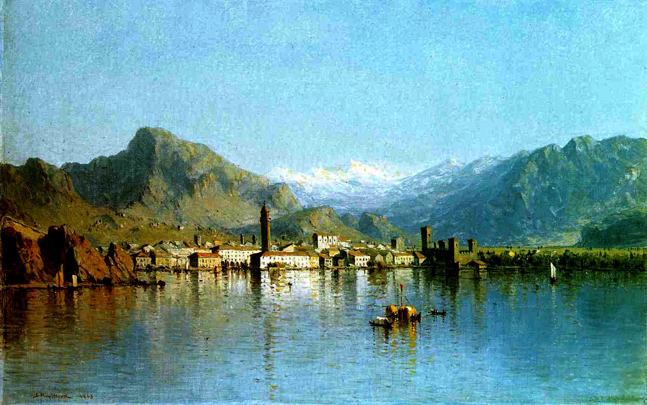 Garda Gölü, İtalya, 1863 by Sanford Robinson Gifford
