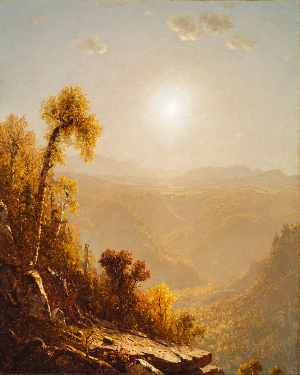 Fowey, inngangur að höfninni by Sanford Robinson Gifford