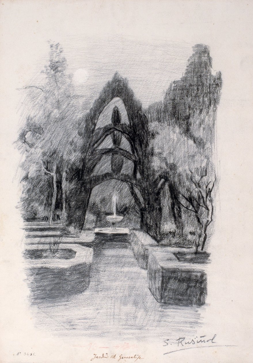 Generalife Bahçeleri by Santiago Rusiñol