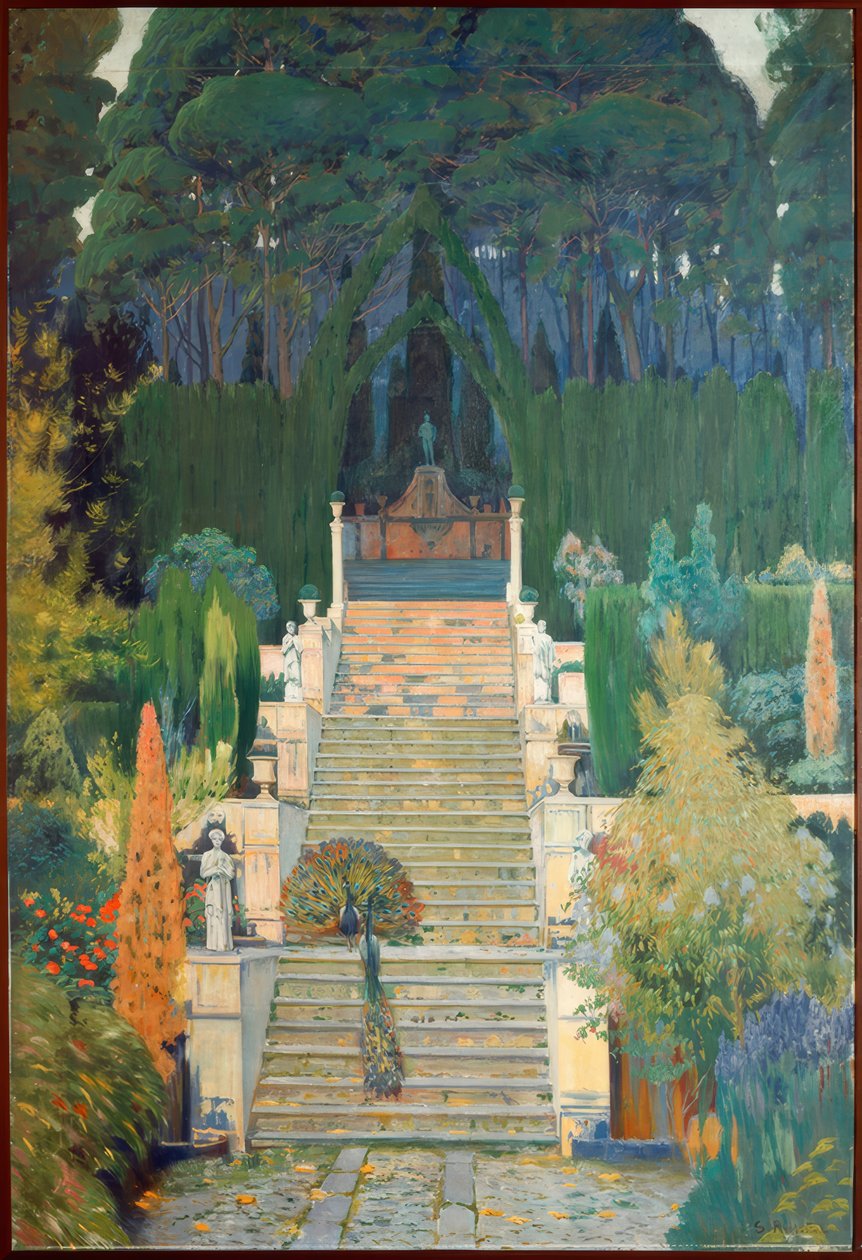 Görkemli bahçe. Raixa II by Santiago Rusiñol