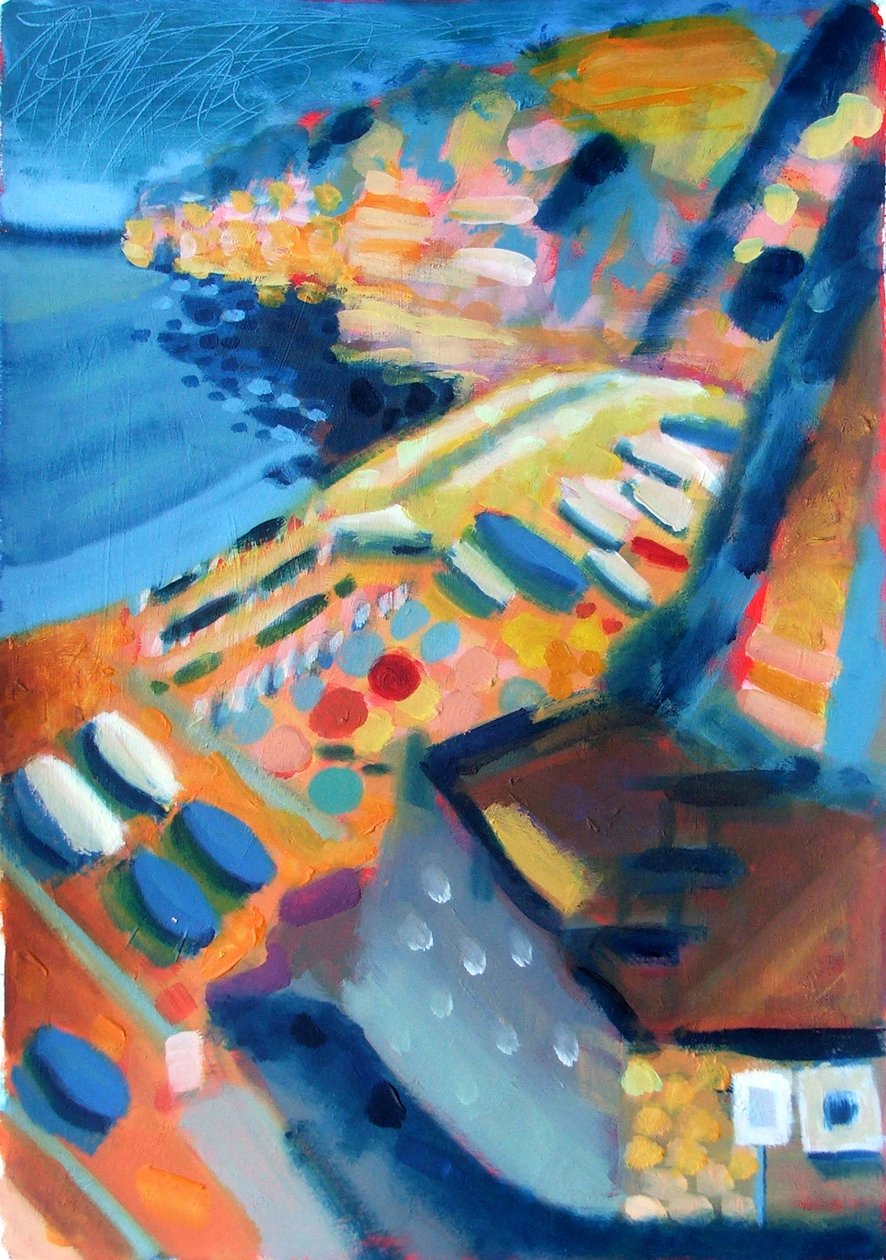 Sahil (gemide akrilik) by Sara Hayward