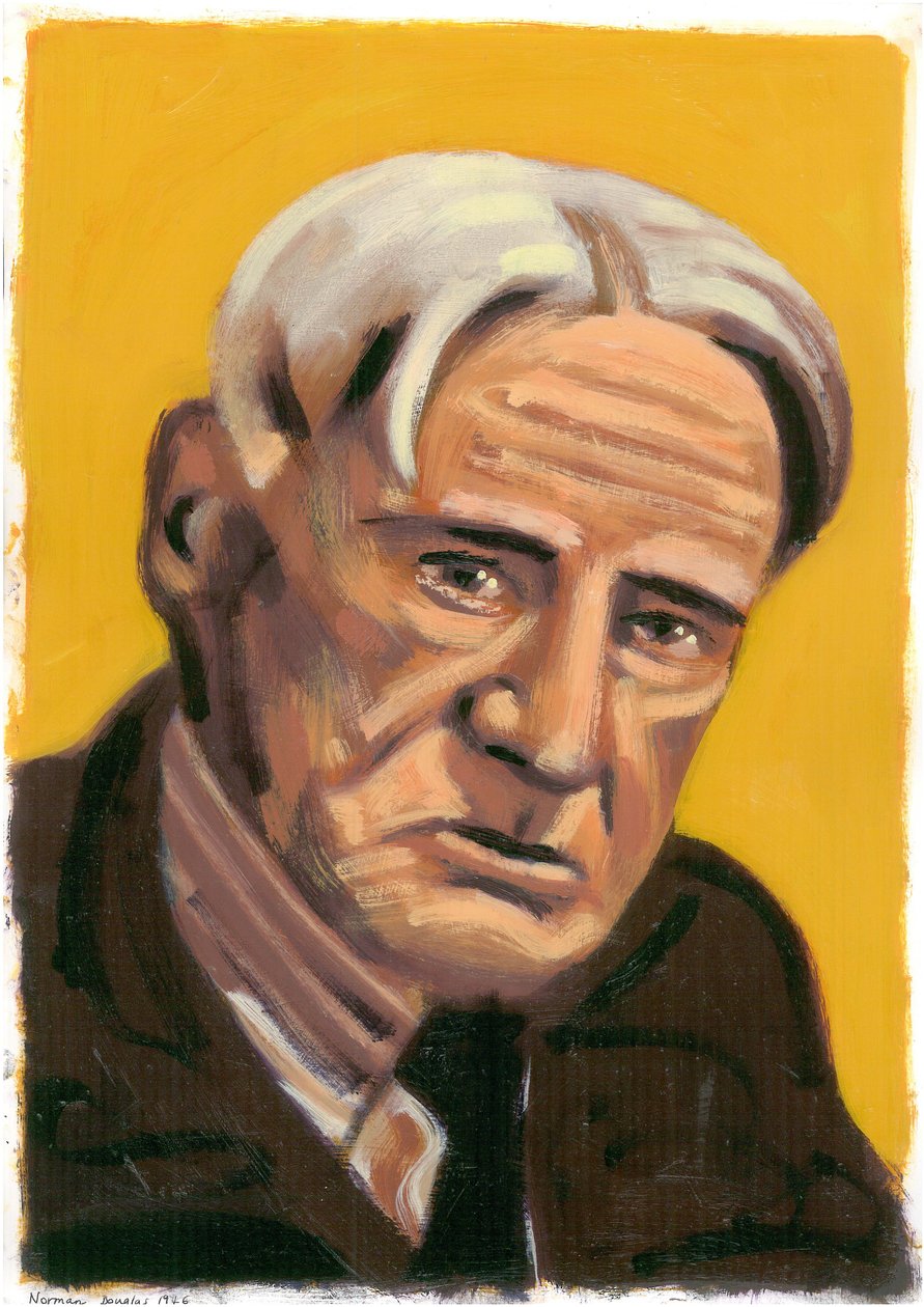 Norman Douglas, 2008 (kağıt üzerinde yağlı boya) by Sara Hayward
