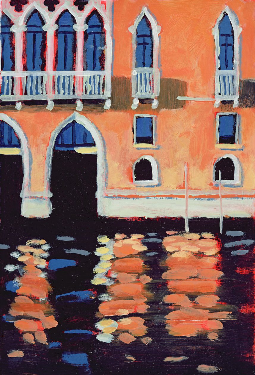 Palazzo, Venedik (karttaki yağ) by Sara Hayward