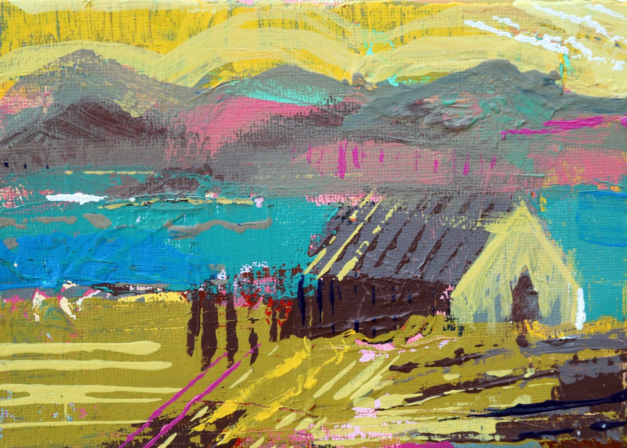 Retreat Iona I (tuval üzerine akrilik) by Sara Hayward