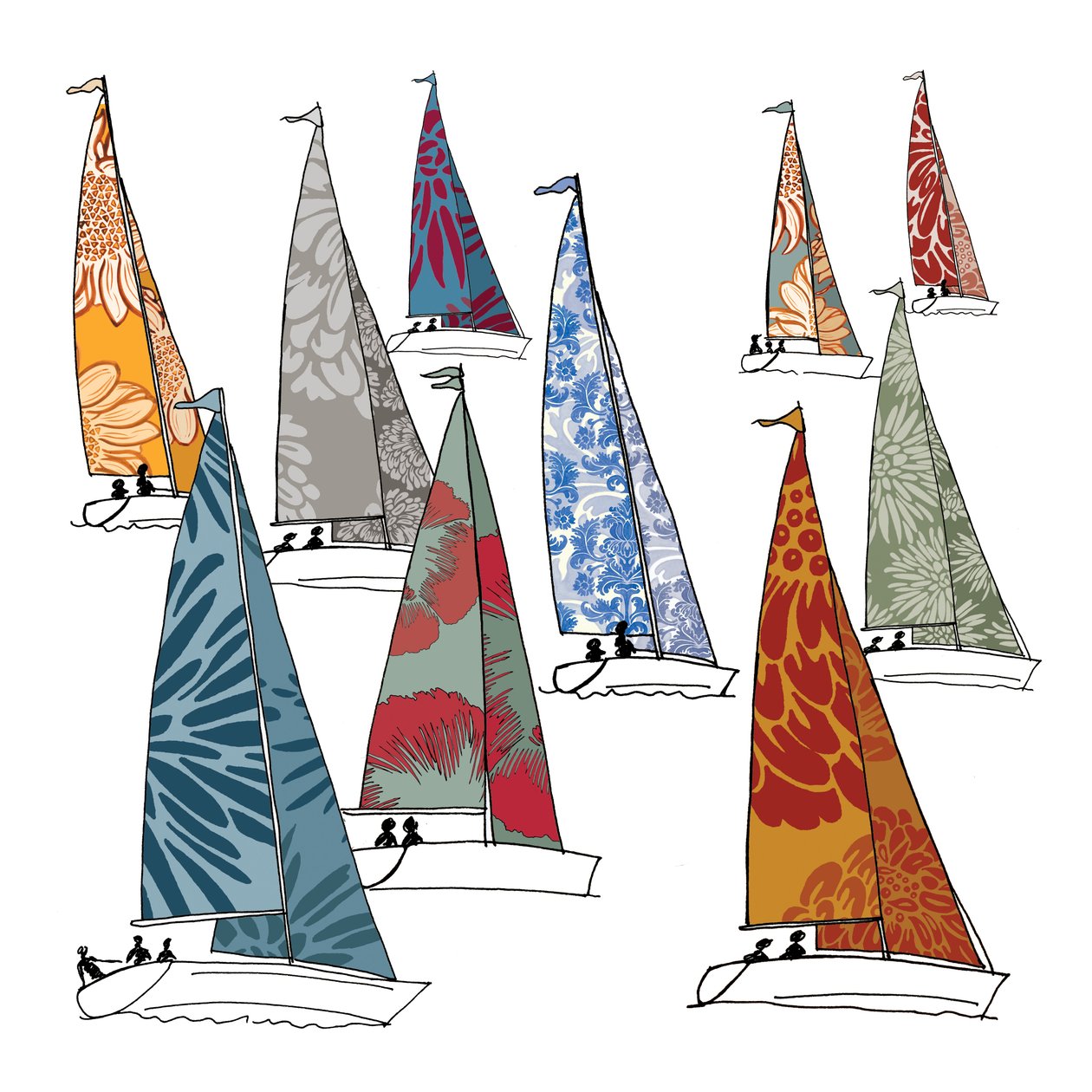 Regatta, 2009 (dijital) by Sarah Hough