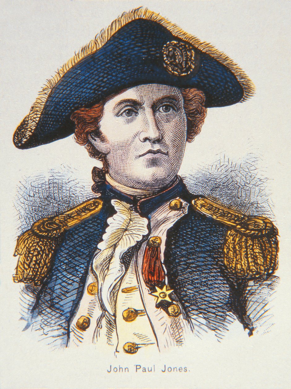 John Paul Jones (renkli taş) by School American