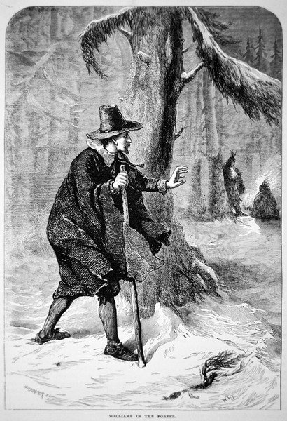Vahşi doğada Roger Williams (lito) by School American
