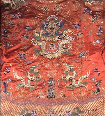 Çin ejderha cübbesi (işlemeli pişmiş toprak ipek) by School Chinese