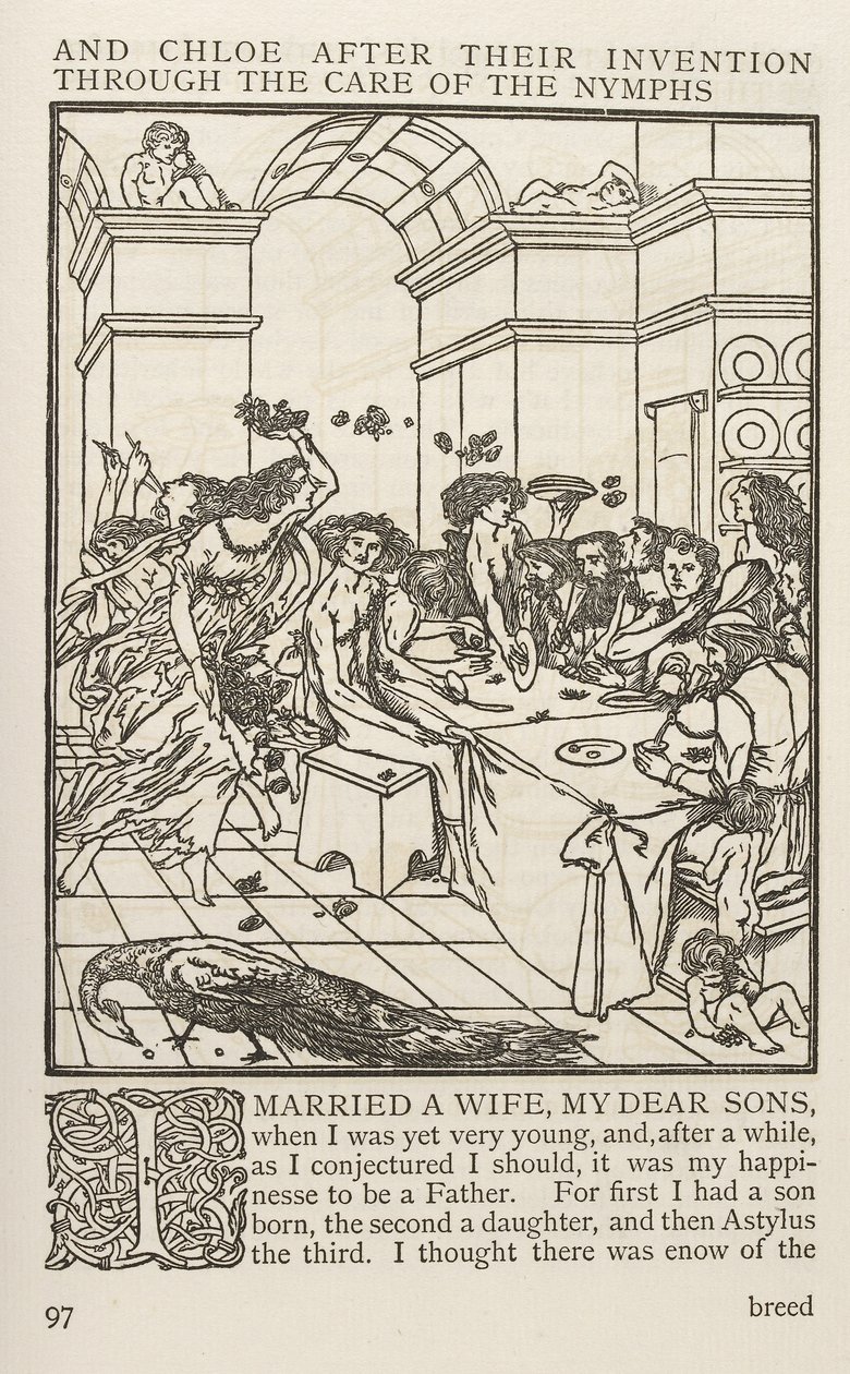 Daphnis ve Chloe, Longus (baskı) by School English