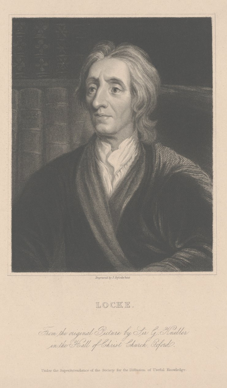 John Locke, J. Posselwhite tarafından oyulmuş (gravür) by School English