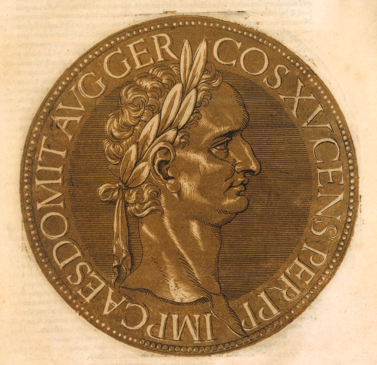 İmparator Domitian (renkli taş) by School French