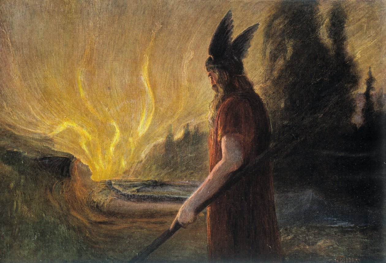 Tanrı Odin, Alman resmi by School German