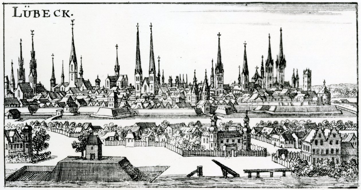 Lübeck by School German