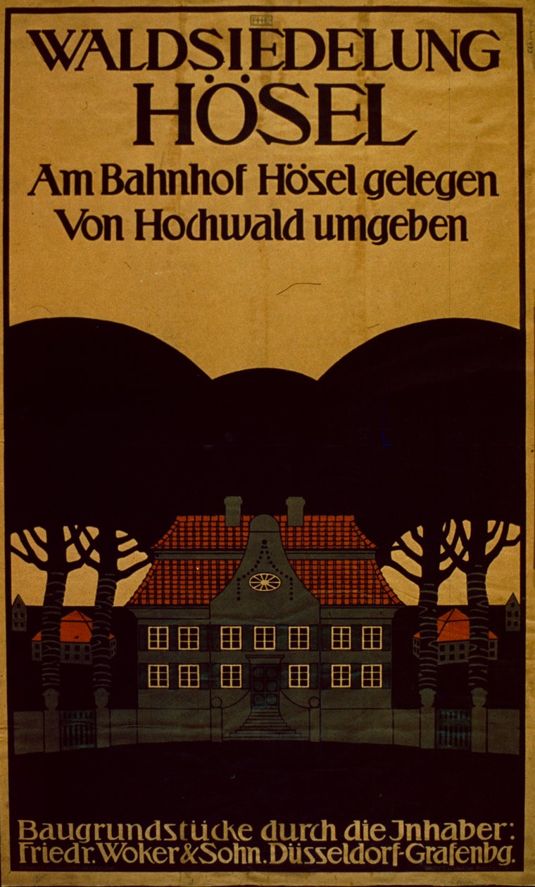 Waldsiedlung Otel Reklamı Almanca, c.1890 (poster) by School German