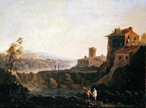 Manzara (tuval üzerine yağlı boya) by School Italian
