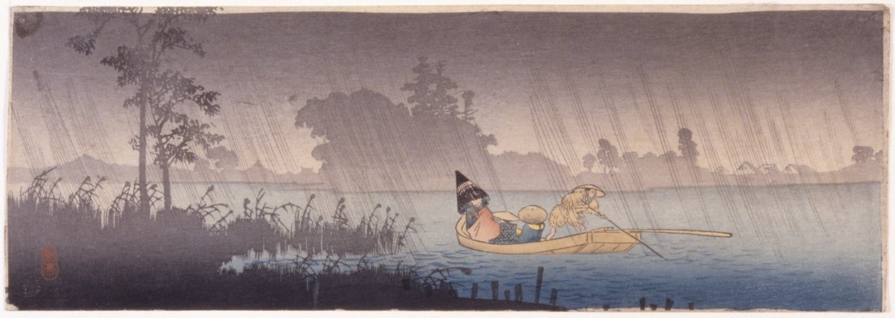 Yağmurda Bir Nehri Geçmek by School Japanese
