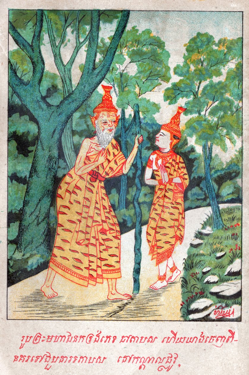 Mahajanaka burç. K10 (Resim) by School Laotian