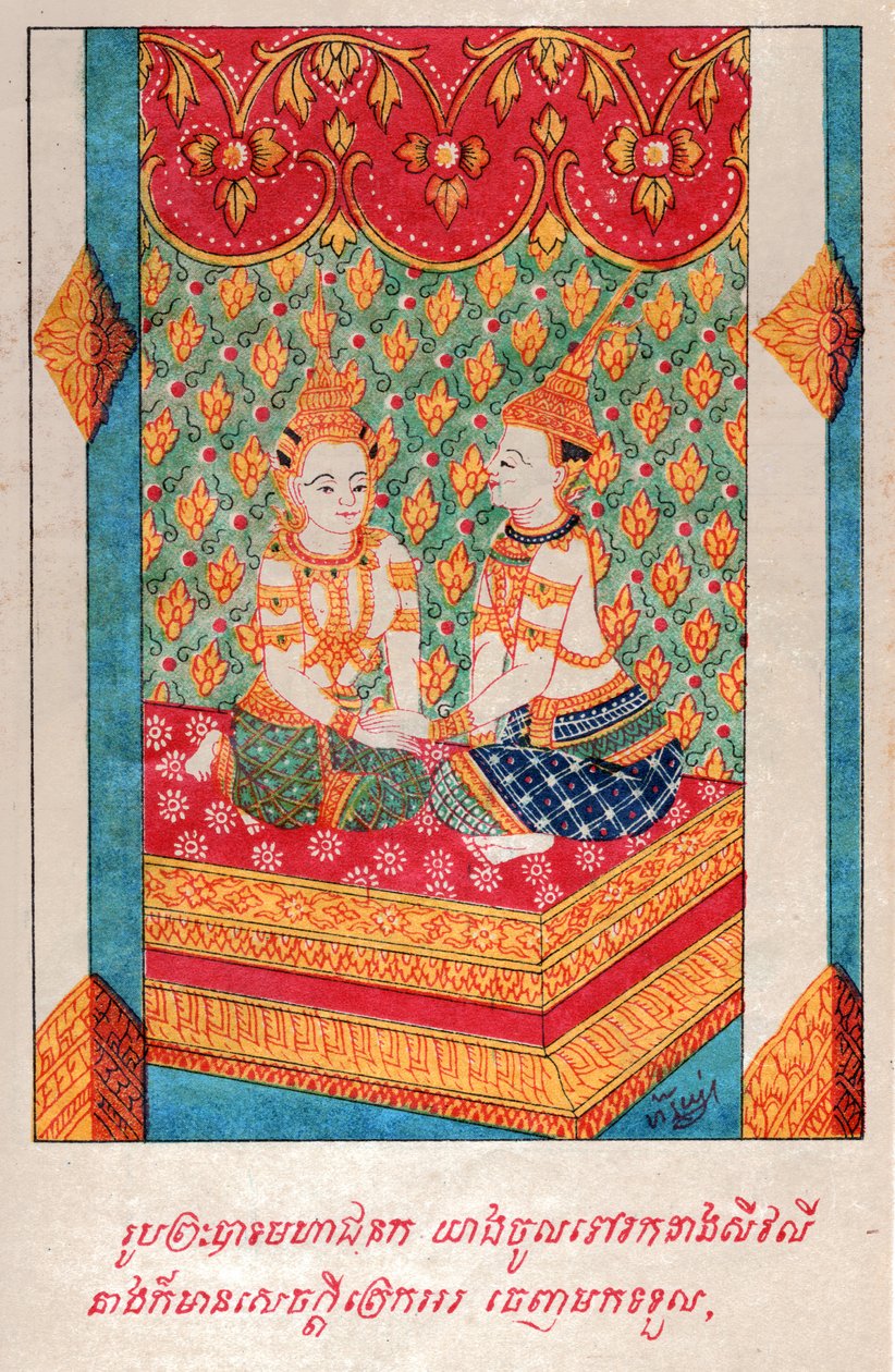 Mahajanaka burç. K10 (Resim) by School Laotian