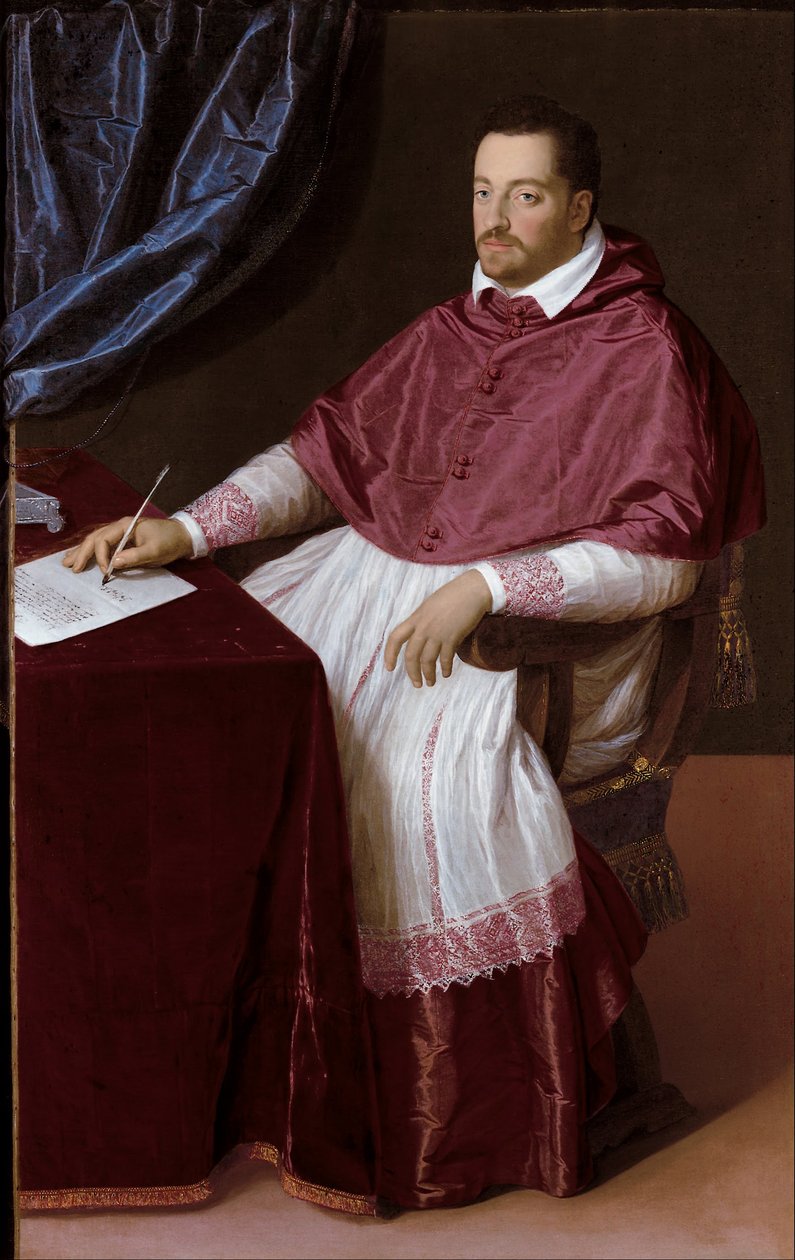 Cardinal Ferdinando de Medici, later Grand Duke Ferdinando I of Tuscany  by Scipione Pulzone
