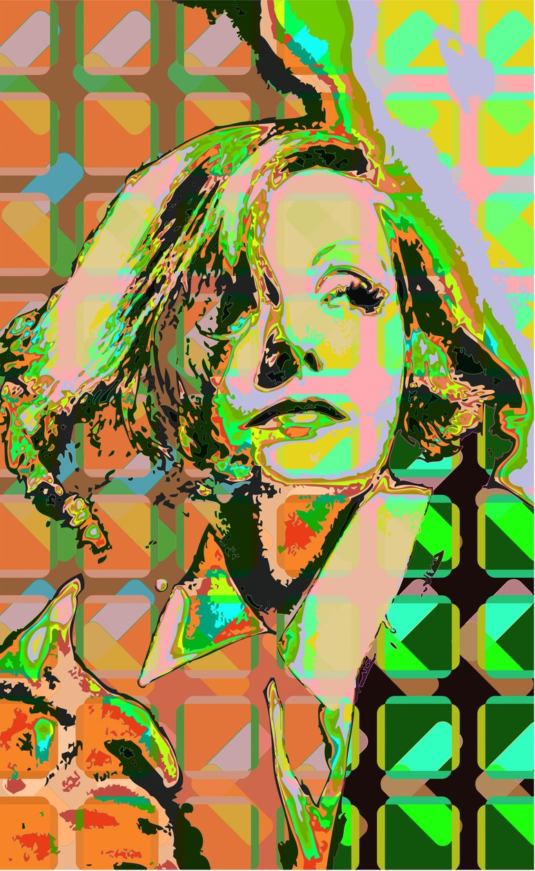 Greta Garbo (dijital) by Scott J. Davis