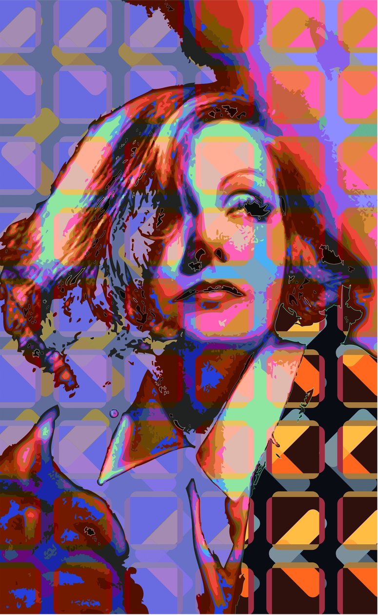 Greta Garbo (dijital) by Scott J. Davis