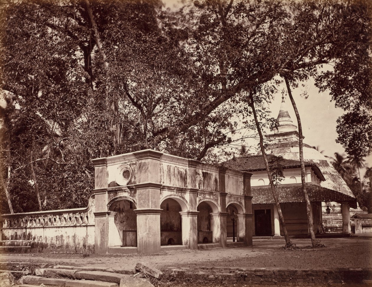 Budist Tapınağı, Kalani, c. 1880. by Scowen and Co.