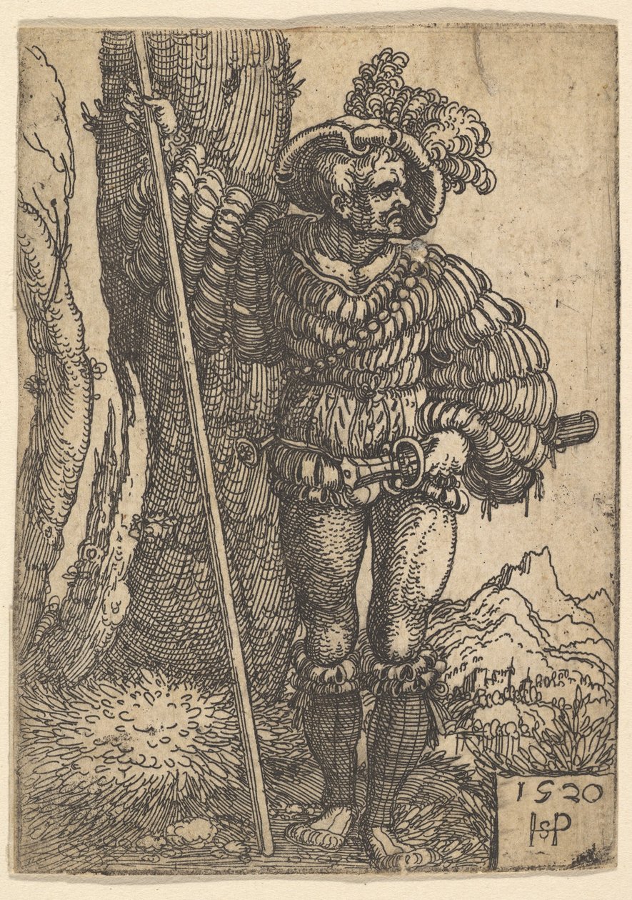 Bir Lansquenet, 1520. by Sebald Beham