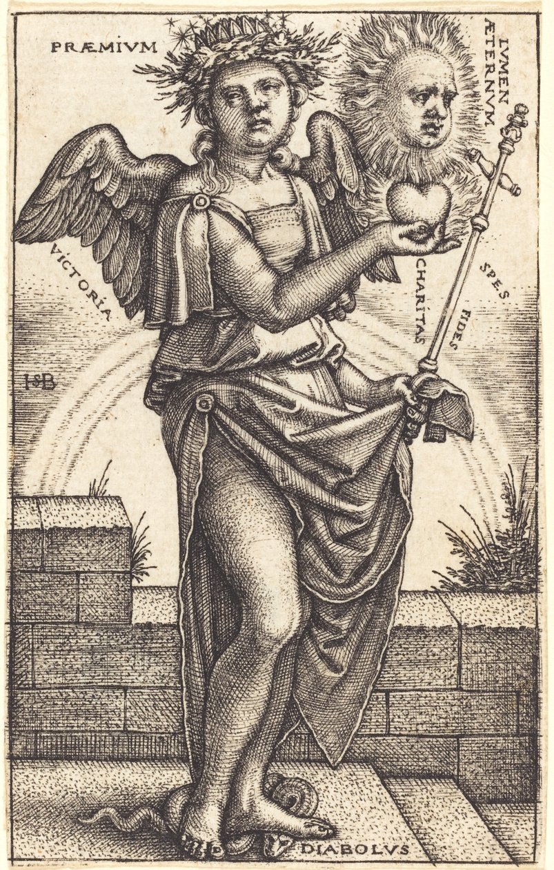 Hıristiyanlığın alegorisi by Sebald Beham