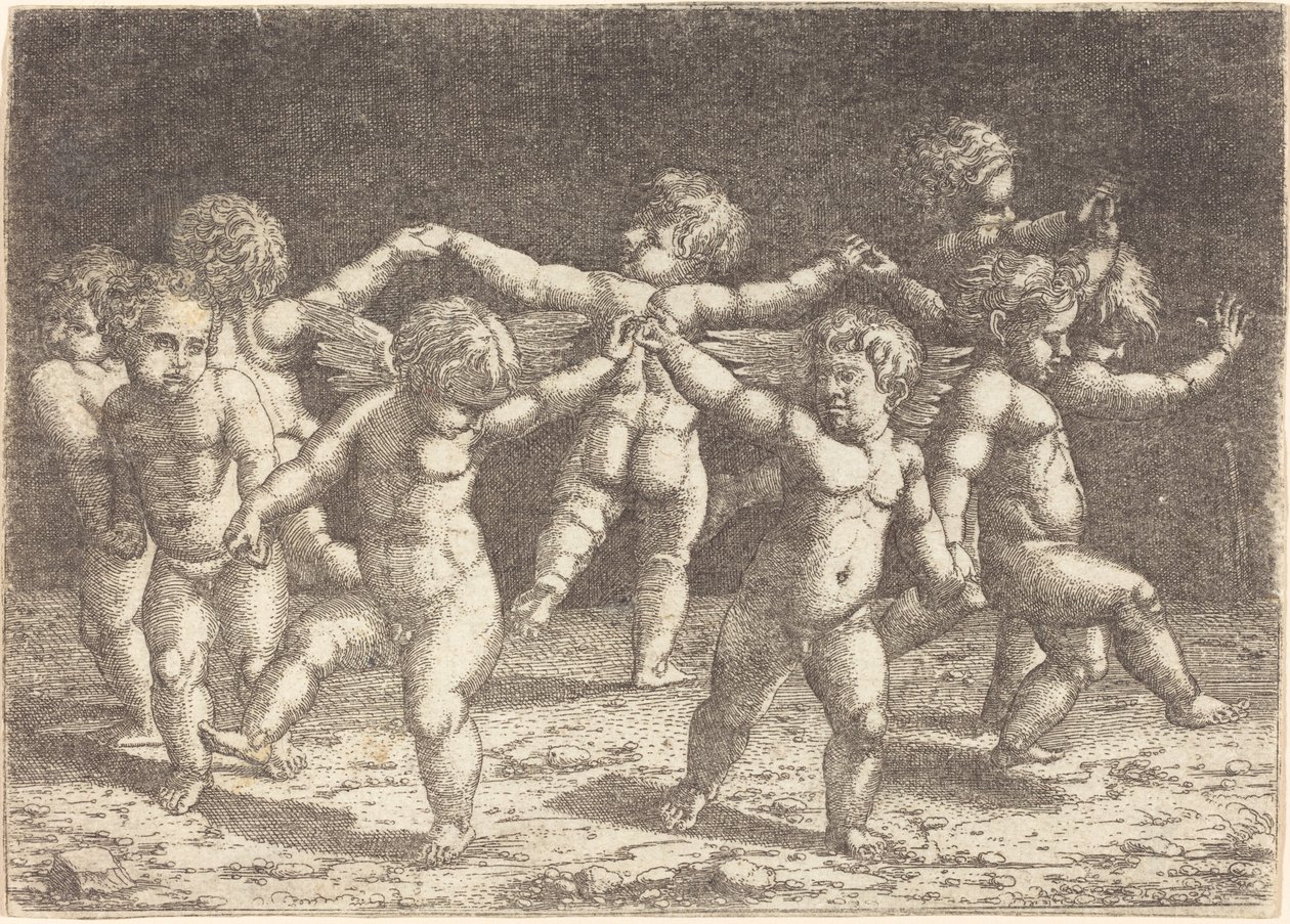 Aşk Tanrılarının Dansı by Sebald Beham