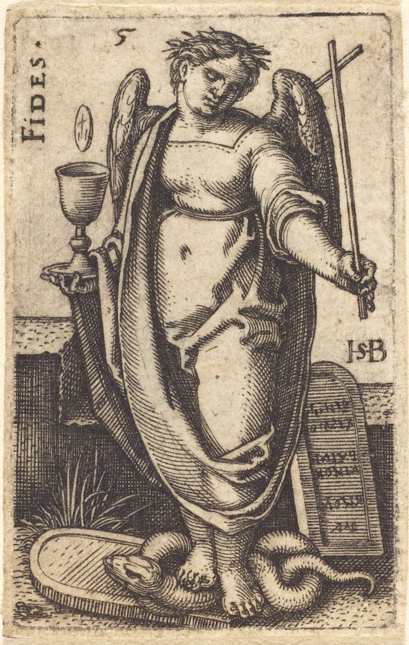 fideler by Sebald Beham