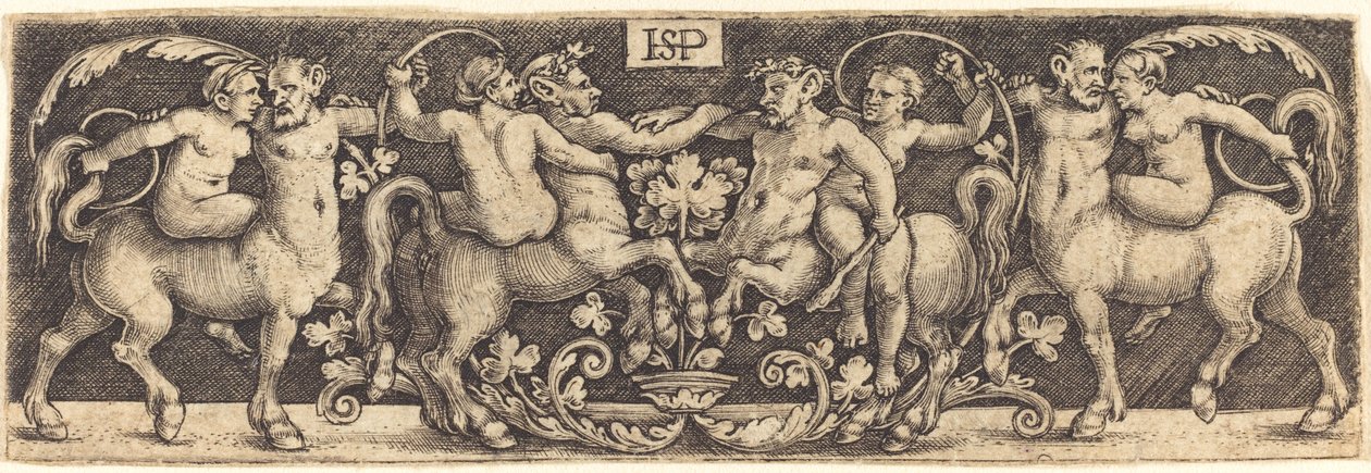 Centaurlarla Friz by Sebald Beham