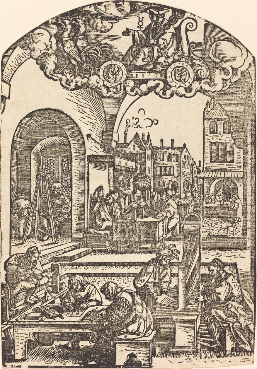 Merkür by Sebald Beham