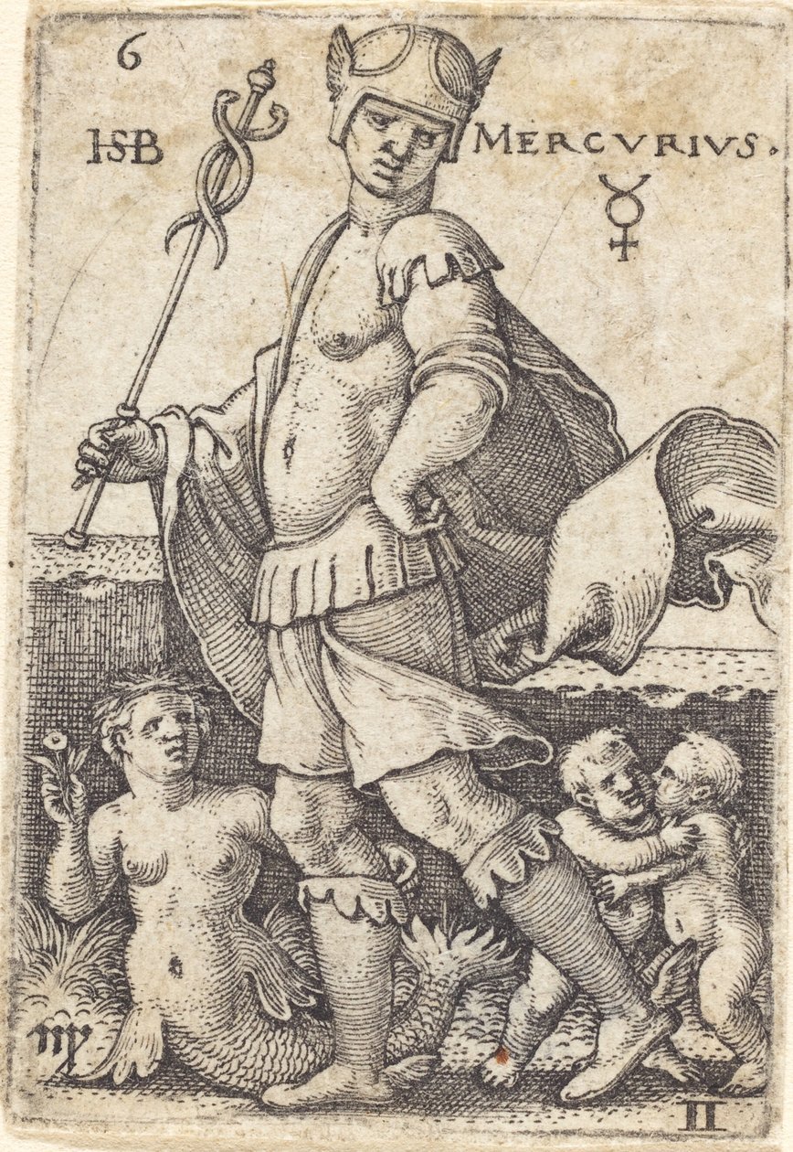 Merkür by Sebald Beham