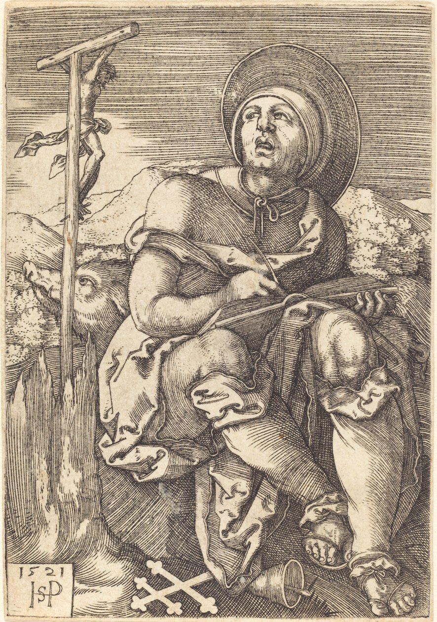 Aziz Anthony Hermit by Sebald Beham