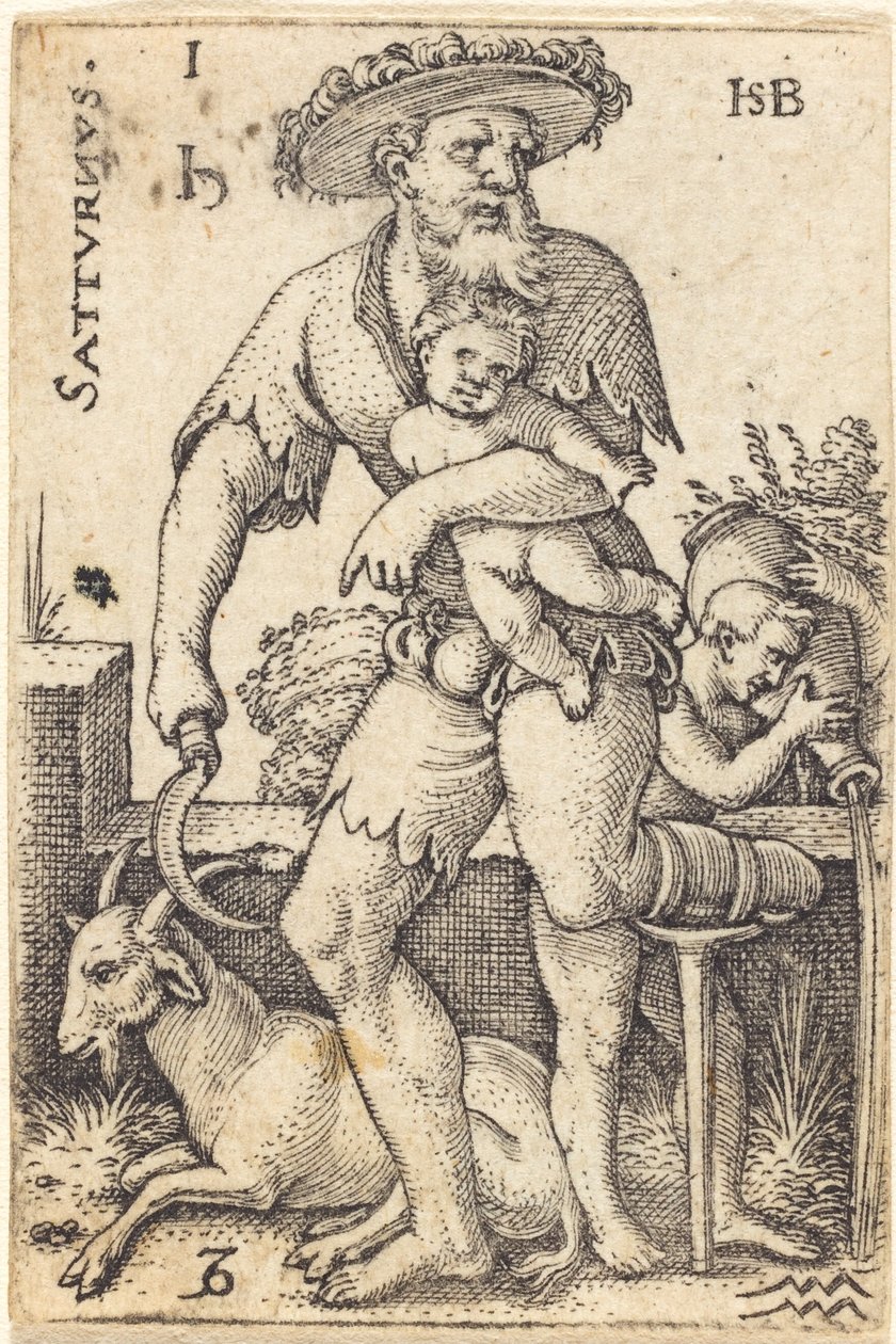Satürn by Sebald Beham
