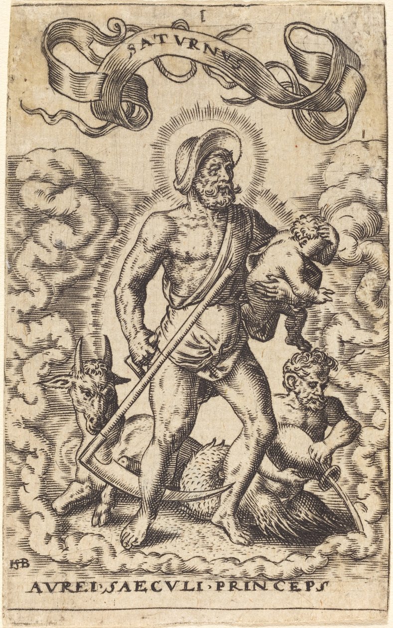 Satürn by Sebald Beham