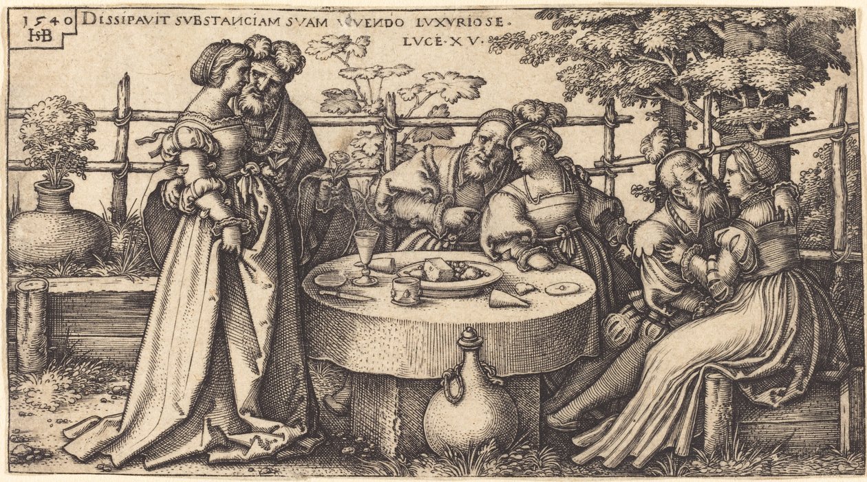 Müsrif Oğul Servetini Boşa Harcadı by Sebald Beham
