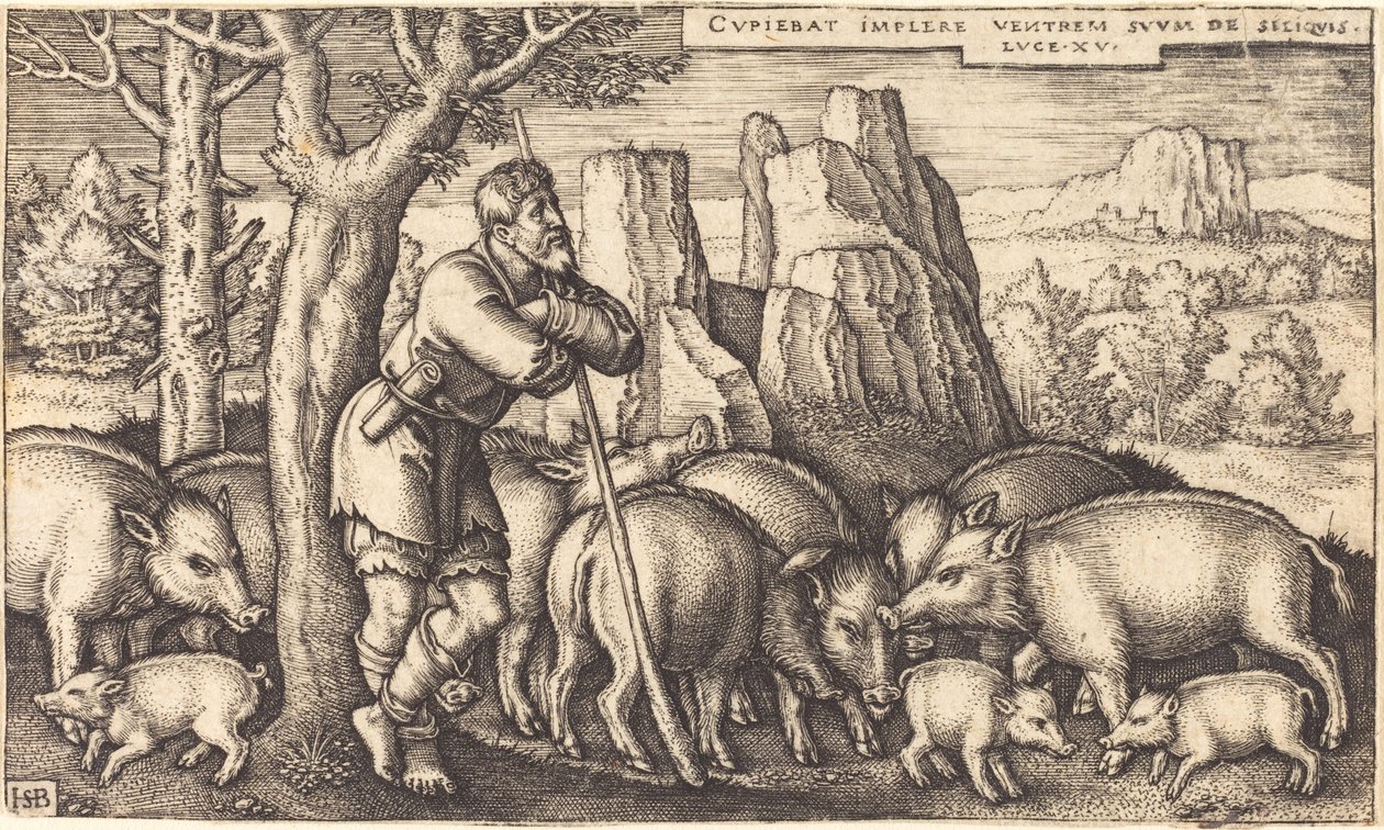 Domuzlu Müsrif Oğul by Sebald Beham