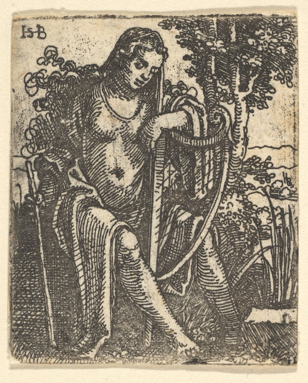Arplı Kadın, 1520-25. by Sebald Beham