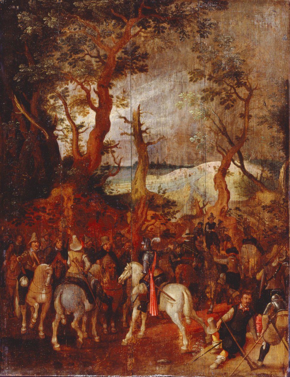 Bir Süvari Şirketi by Sebastiaen Vrancx